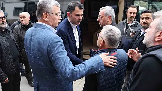 Bakan Kurum ve Başkan Büyükkılıç deprem bölgesinde çalışmaları değerlendirdi