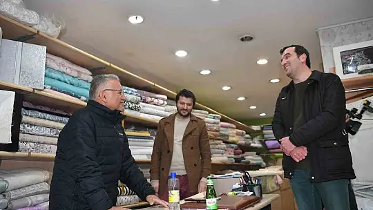 Büyükkılıç, Sahabiye esnaflarını ziyarett etti