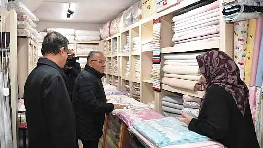 Büyükkılıç, Sahabiye esnaflarını ziyarett etti