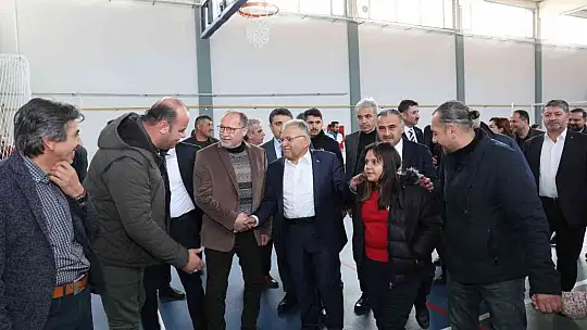 Başkan Büyükkılıç, 3,5 milyon TL'lik eğitim ve spor yatırımının açılışını yaptı