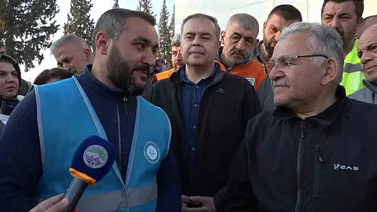 Deprem bölgesinden Büyükkılıç'a teşekkür ve dua