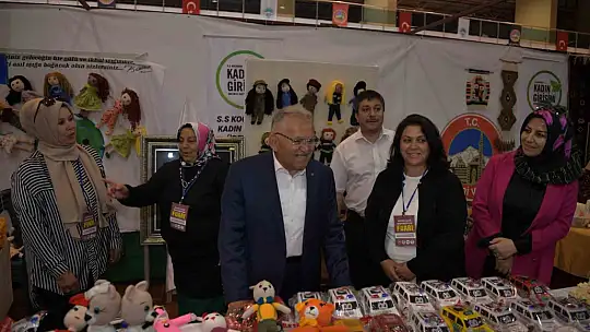 Büyükkılıç kooperatiflerde kadınların ürettiği ürünleri inceledi