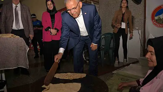 Büyükkılıç kooperatiflerde kadınların ürettiği ürünleri inceledi