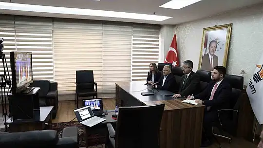 Büyükkılıç, AK Parti Genişletilmiş İl Başkanları Toplantısına video konferans ile katıldı