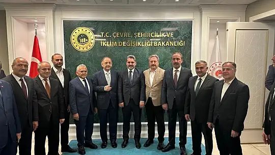 Kayseri'den Bakan Özhaseki'i için Başkent çıkarması yaptılar