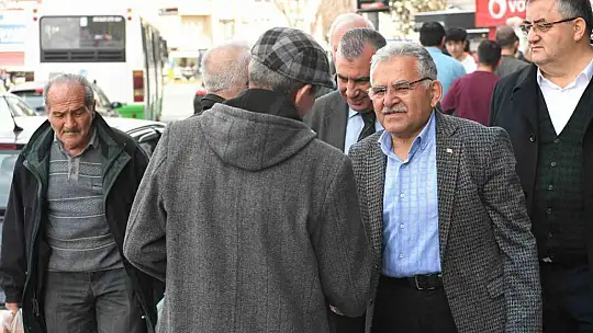 Büyükkılıç, esnafla buluştu