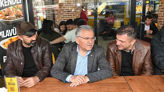 Büyükkılıç, esnafla buluştu