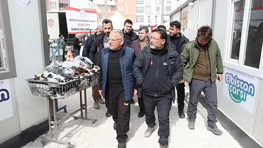 Elbistan Kayseri Çarşısı'nda incelemelerde bulunuldu