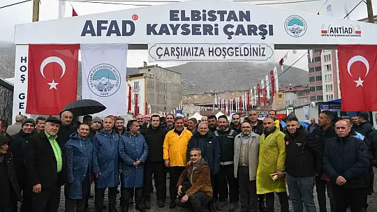 Başkan Büyükkılıç, Elbistan Kayseri Çarşısı'nda esnafı ziyaret etti