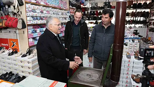 Büyükkılıç, İldem'deki esnafı ziyaret etti