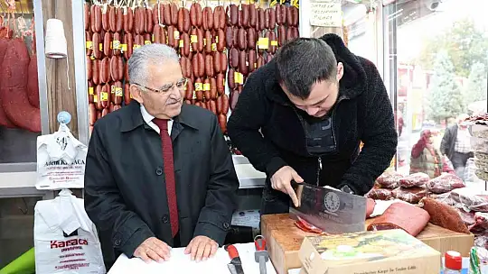 Büyükkılıç esnafları gezdi