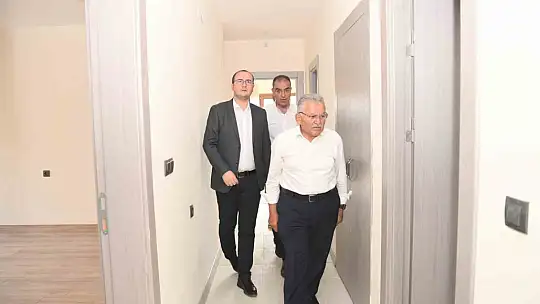 Büyükkılıç, kentsel dönüşüm projesinde incelemelerde bulundu