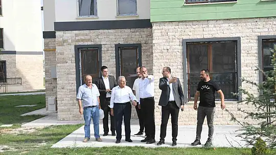 Büyükkılıç, kentsel dönüşüm projesinde incelemelerde bulundu