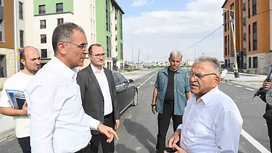 Büyükkılıç, kentsel dönüşüm projesinde incelemelerde bulundu