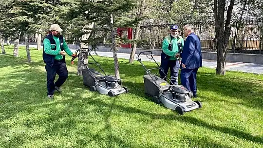 Büyükkılıç, Recep Tayyip Erdoğan Millet Bahçesi'nde incelemede bulundu