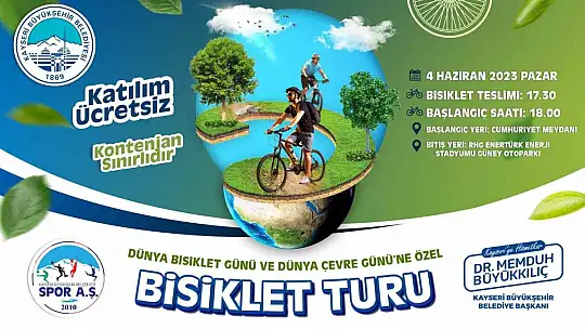 Büyükkılıç'tan Dünya Bisiklet Günü kutlaması
