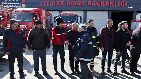 Büyükkılıç'tan Deprem Bölgesindeki İtfaiye Erlerine Ziyaret