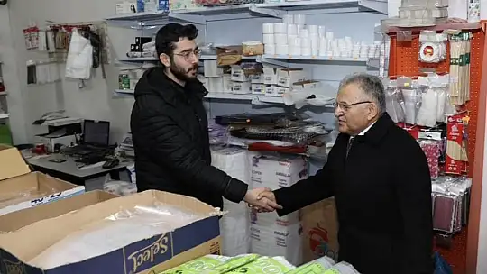 Büyükkılıç'tan esnaf ziyareti