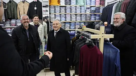 Büyükkılıç'tan esnaf ziyareti