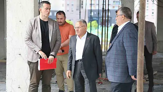 Başkan Büyükkılıç'tan İldem ve Talas Sosyal Yaşam Merkezi Projelerine inceleme