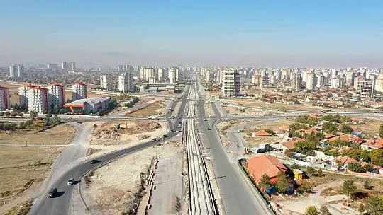 Büyükkılıç'tan raylı sistem hattı çalışmalarına yakın markaj