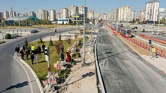 Büyükkılıç'tan raylı sistem hattı çalışmalarına yakın markaj