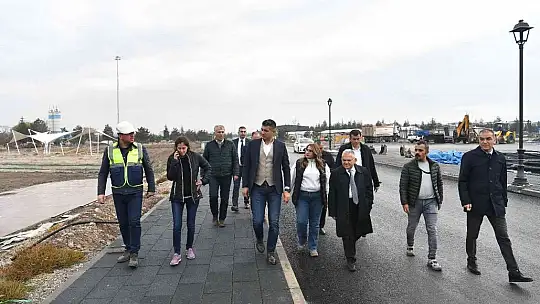 Büyükkılıç'tan Recep Tayyip Erdoğan Millet Bahçesi'nde inceleme