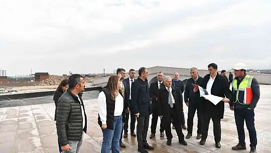 Büyükkılıç'tan Recep Tayyip Erdoğan Millet Bahçesi'nde inceleme