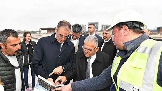 Büyükkılıç'tan Recep Tayyip Erdoğan Millet Bahçesi'nde inceleme