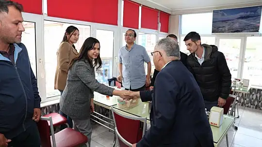 Büyükkılıç Sarız'lı vatandaşları ziyaret etti