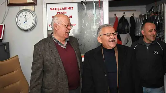 Büyükkılıç, Tomarza'da esnaf ve vatandaşla buluştu