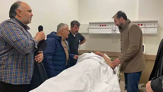 Trafik kazasında yaralanan vatandaşlara ziyaret