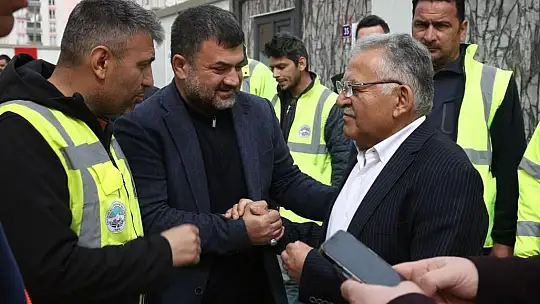 Büyükkılıç ve Vali Çiçek konteyner çarşıda incelemelerde bulundu