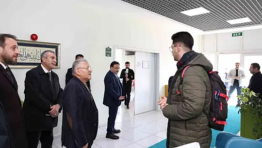 Büyükkılıç ve Vali Çiçek'ten 'insan' odaklı projelere ziyaret