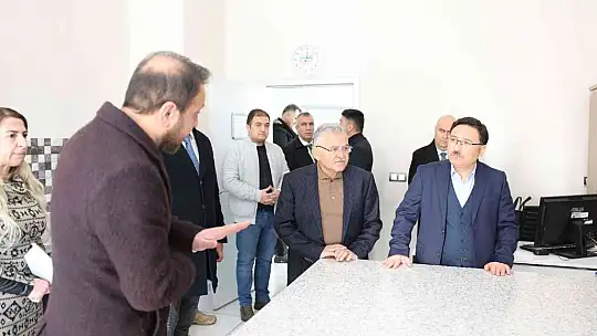 Büyükkılıç ve Vali Çiçek'ten 'insan' odaklı projelere ziyaret