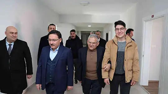 Büyükkılıç ve Vali Çiçek'ten 'insan' odaklı projelere ziyaret