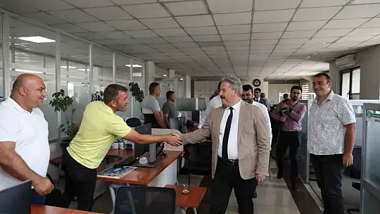 Palancıoğlu Belediye Çalışanlarıyla Bayramlaştı