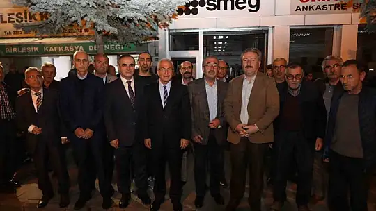 Palancıoğlu, Birleşik Kafkasya Derneği'nde depremzedelerle bir araya geldi