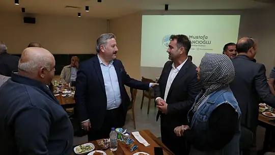 Palancıoğlu, emekli personel ve ailesi ile bir araya geldi
