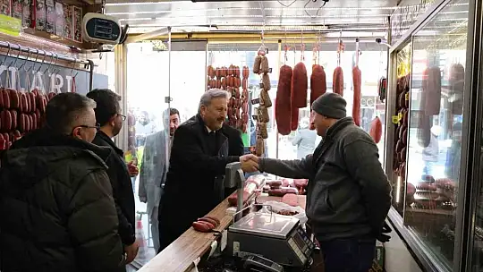 Mustafa Palancıoğlu pastırmacılar çarşısı esnafını ziyaret etti