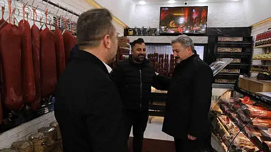 Mustafa Palancıoğlu pastırmacılar çarşısı esnafını ziyaret etti