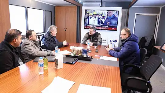 Palancıoğlu ve teknik ekibi Afşin'de