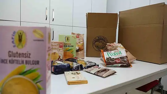 Talas Belediyesi ücretsiz glütensiz gıda kolisi ulaştırıyor