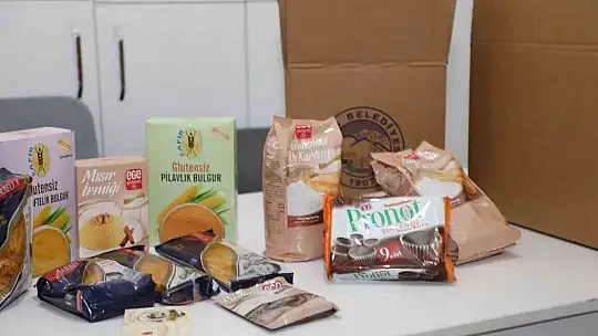 Talas Belediyesi ücretsiz glütensiz gıda kolisi ulaştırıyor