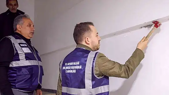 Başkan Yalçın'dan, hasar tespit çalışması