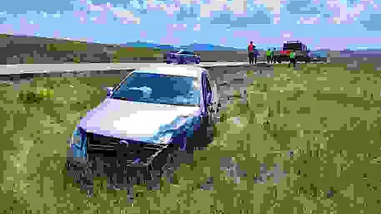 Bayram yolunda kaza 9 yaralı