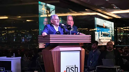 Büyükkılıç, OSB'nin 20. Mali Genel Kuruluna katıldı