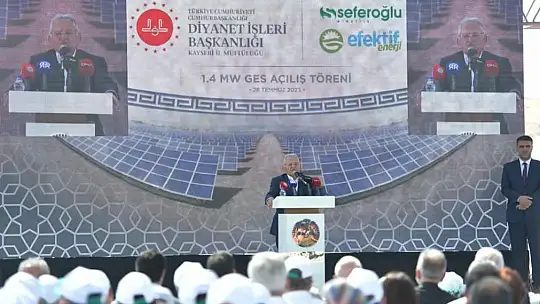 Büyükkılıç, 'Kayseri, yenilenebilir enerjinin en güzel merkezlerinden biri'
