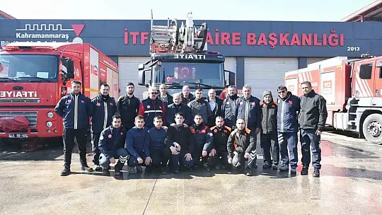 Büyükkılıç, Kahramanmaraş'ta Vali Çiçek ve İtfaiye Ekipleriyle Bir Araya Geldi