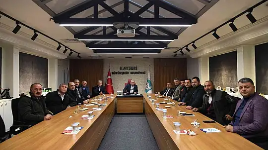 Büyükkılıç'tan 10 ilçenin taşıma kooperatifi başkanlarıyla istişare toplantısı